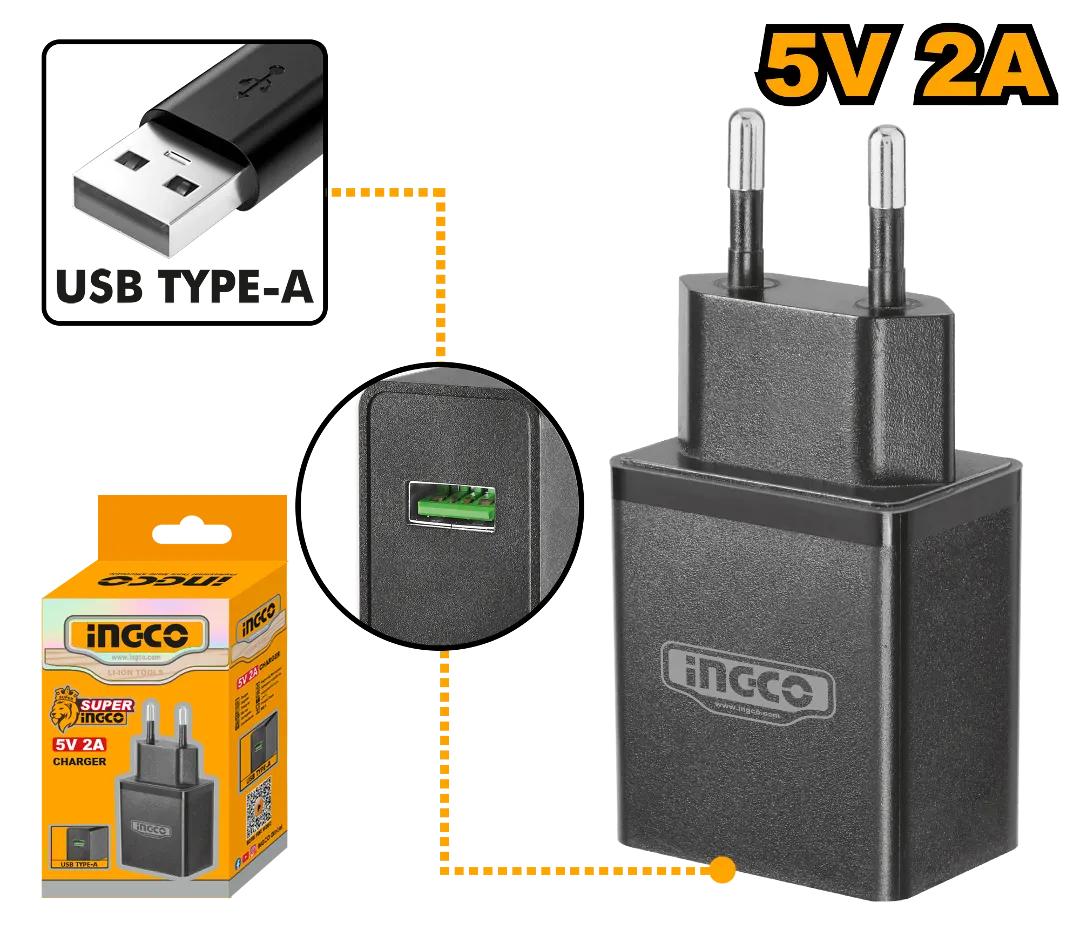 شاحن إنجكو 5 فولت 2 أمبير | FCLI120502