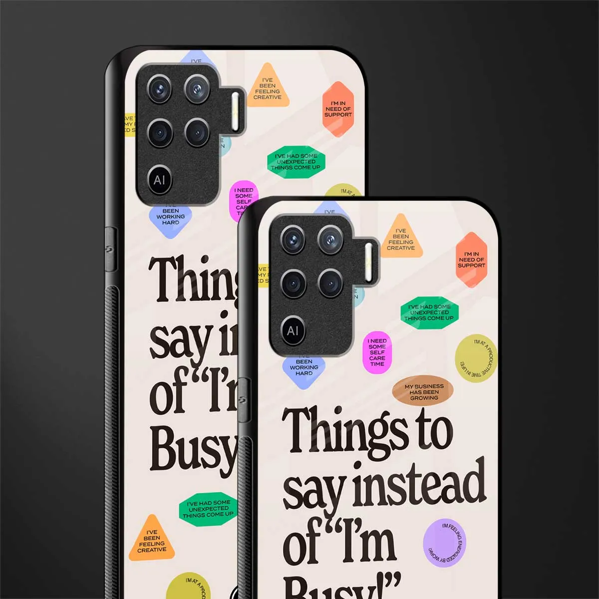 10 Things To Say Phone Case for Oppo F19 Pro | Glass Case