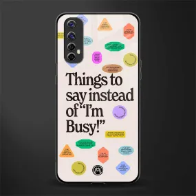 10 Things To Say Phone Case for Realme 7 | Glass Case