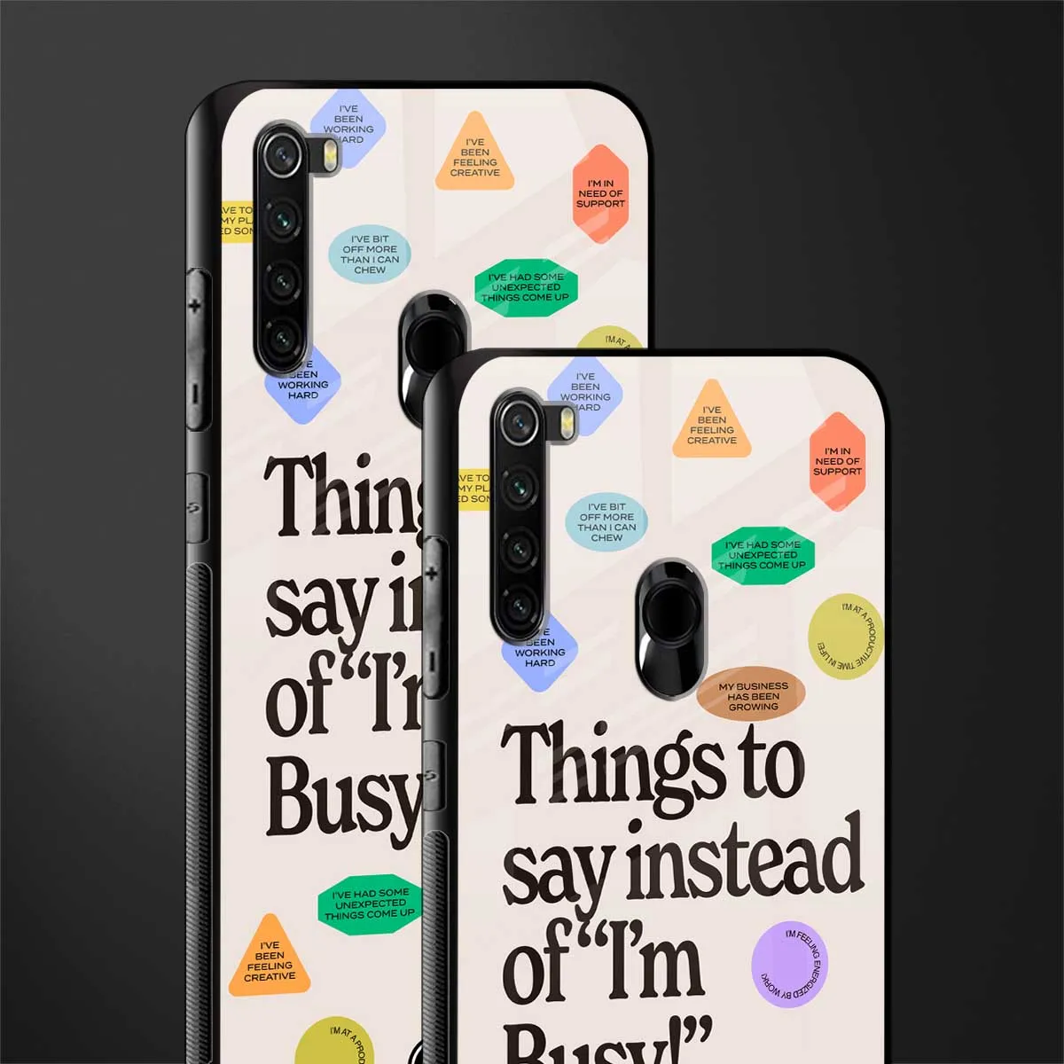 10 Things To Say Phone Case for Redmi Note 8 | Glass Case