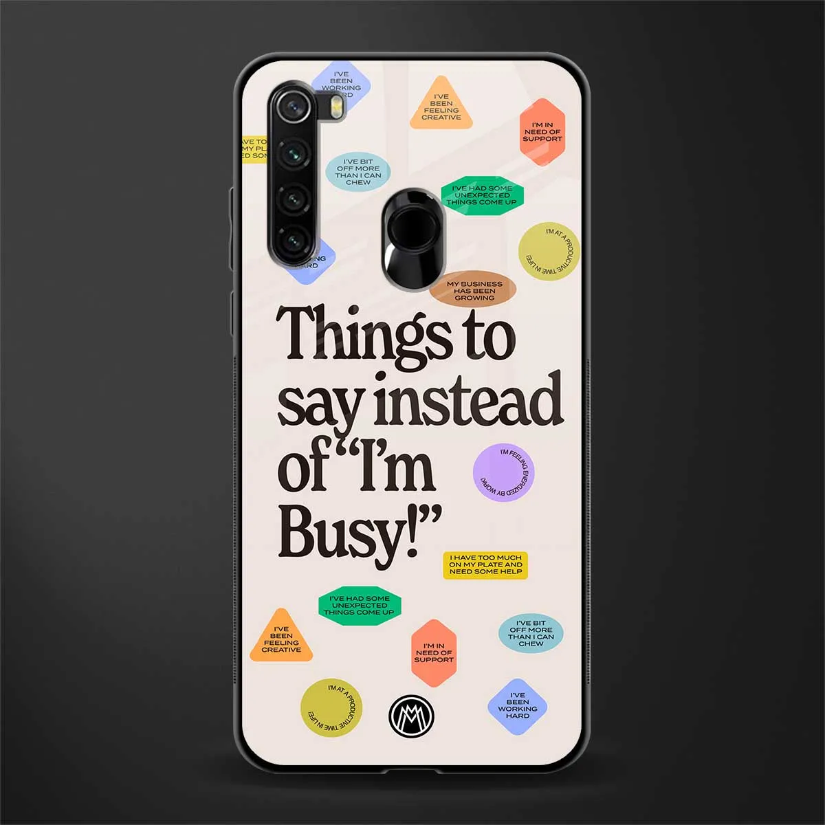 10 Things To Say Phone Case for Redmi Note 8 | Glass Case