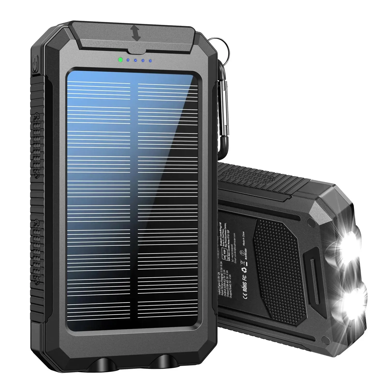 10000 Mah Portable Solar Power Bank