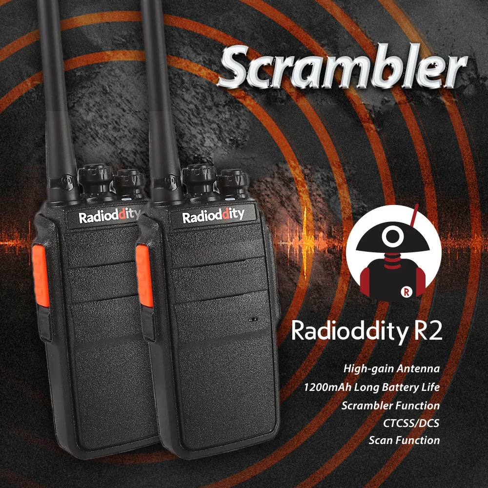 2 pcs x Radioddity R2 Two Way Radio [DISCONTINUED]