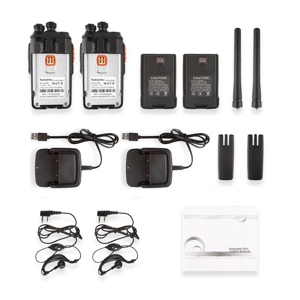 2 pcs x Radioddity R2 Two Way Radio [DISCONTINUED]