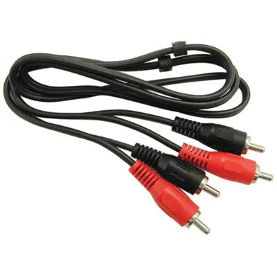 2 x RCA Plugs to 2 x RCA Plugs - Nickel, 20ft (210-220)