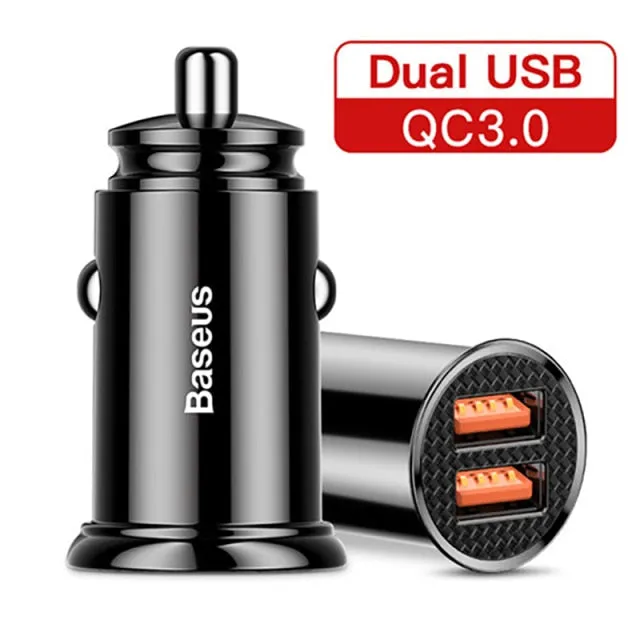 30W Car Fast Charger Quick Charge