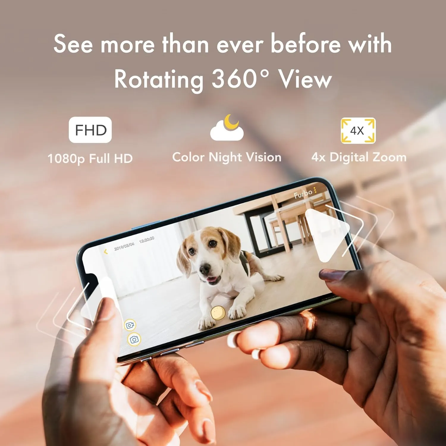 360° Dog Camera: Home Security Camera