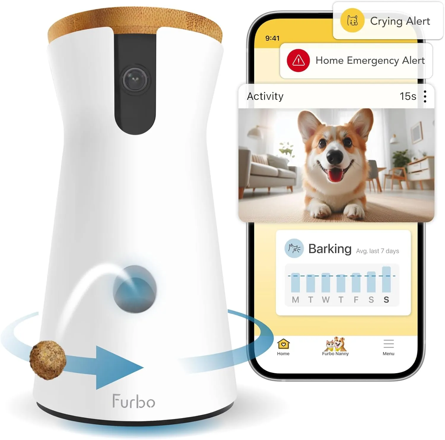 360° Dog Camera: Home Security Camera