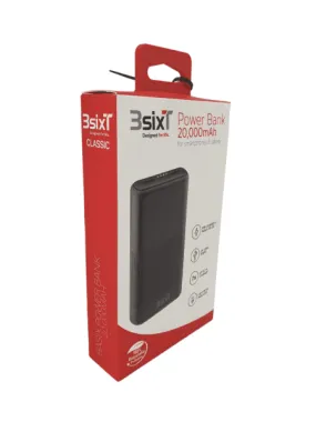 3sixT Power Bank 20000 mAH