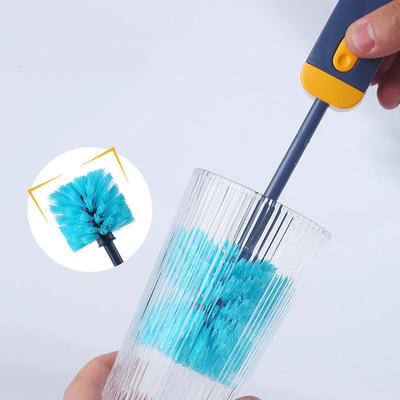 4-in-1 Bottle Cleaner Brush – Multifunctional Silicone Cleaning Tool