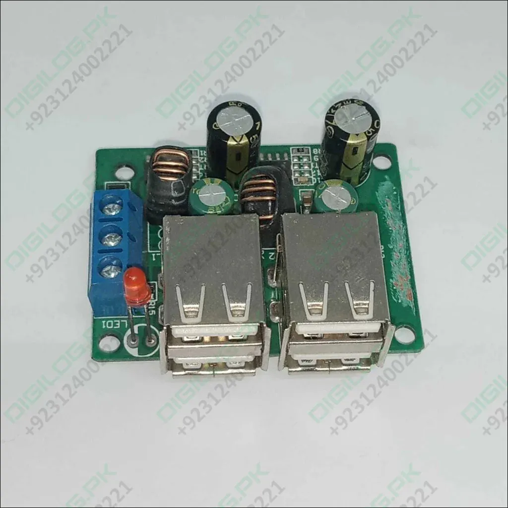 4 Usb Port A5268 Chip Step Down Transformer Converter Board Module Dc 12v 24v 40v To 5v 5a 25w For Mp3/mp4 Phone Car Equipment