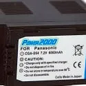 7.2V 6000Mah Li - ion battery for Panasonic CGR-D54