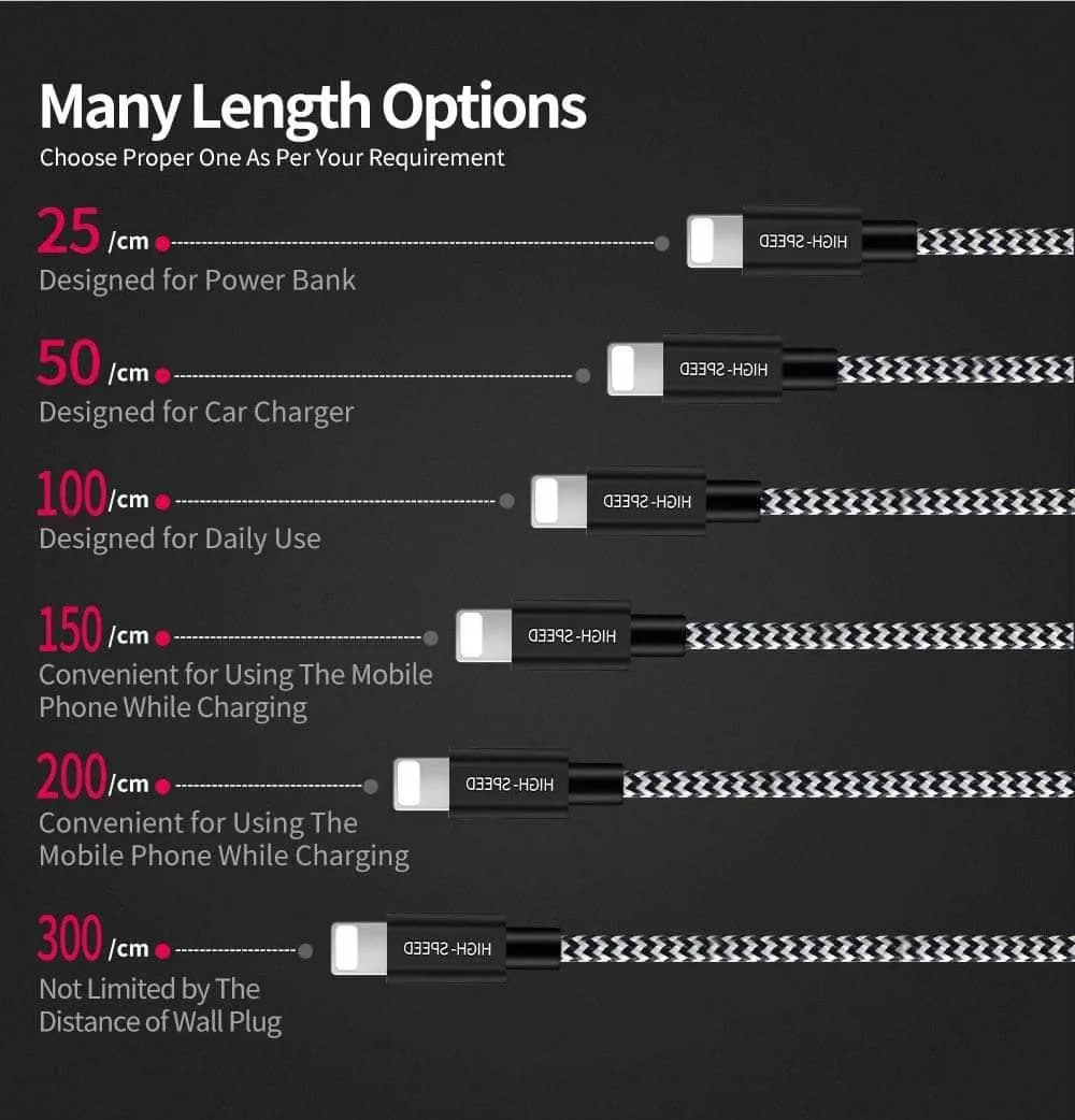 8 Pin USB Data Sync Charger Cable iPad Pro 11 12.9 2020