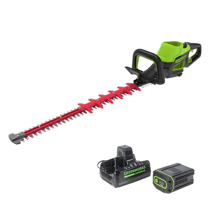 82V 24" Hedge Trimmer with (1) 2.5Ah Battery and Dual-Port Charger