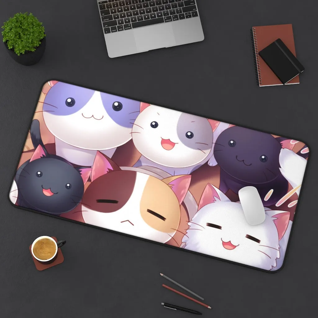 A band of 8 totally adorable kittens. Mouse Pad (Desk Mat)