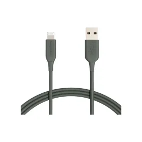 ABS USB-A to Lightning Cable Cord, MFi Certified Charger for Apple iPhone, iPad, Midnight Green, 6-Ft