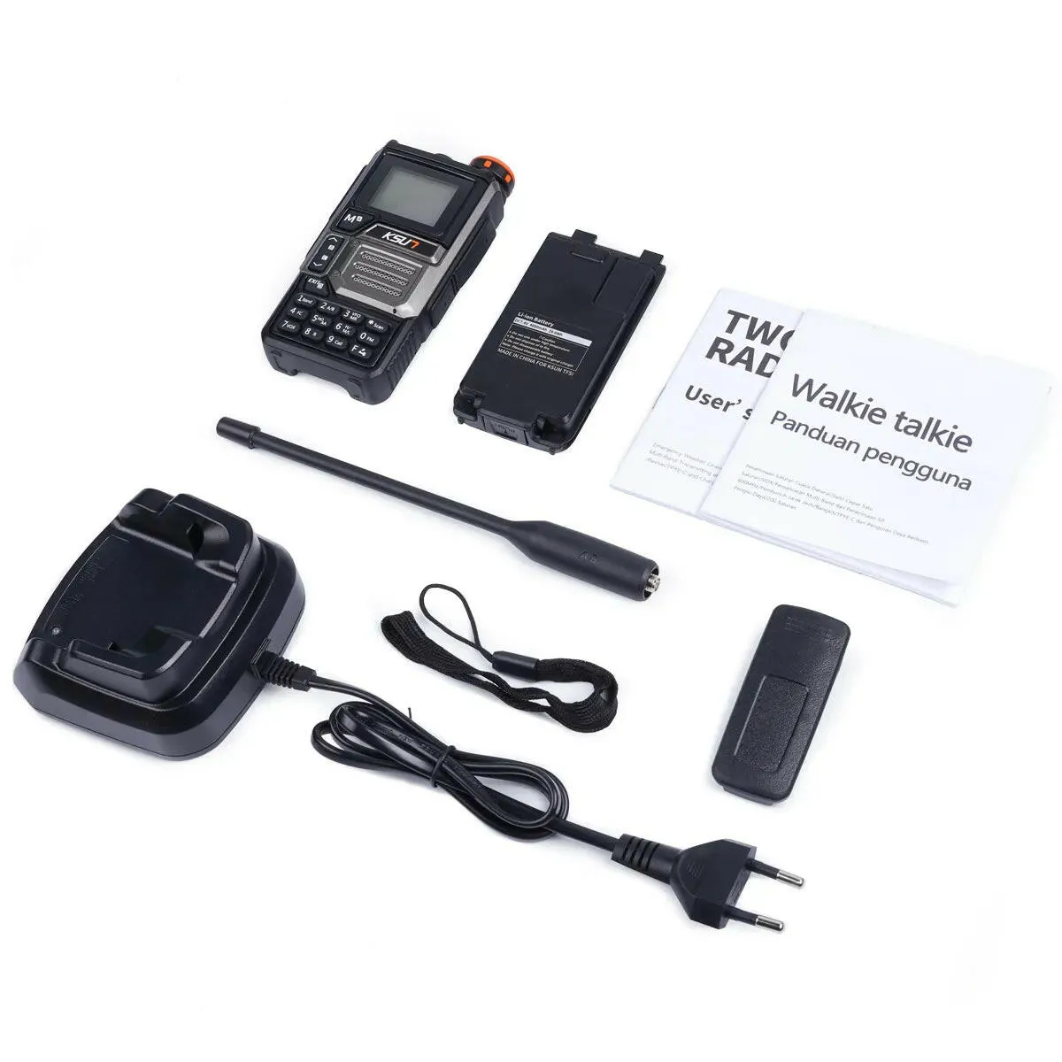 Airband Receiver Radio 5 Watt Walkie Talkie Professional Long Range Portable Rechargeable Uhf Vhf NOAA Walkie Talkie KSUT UV60D