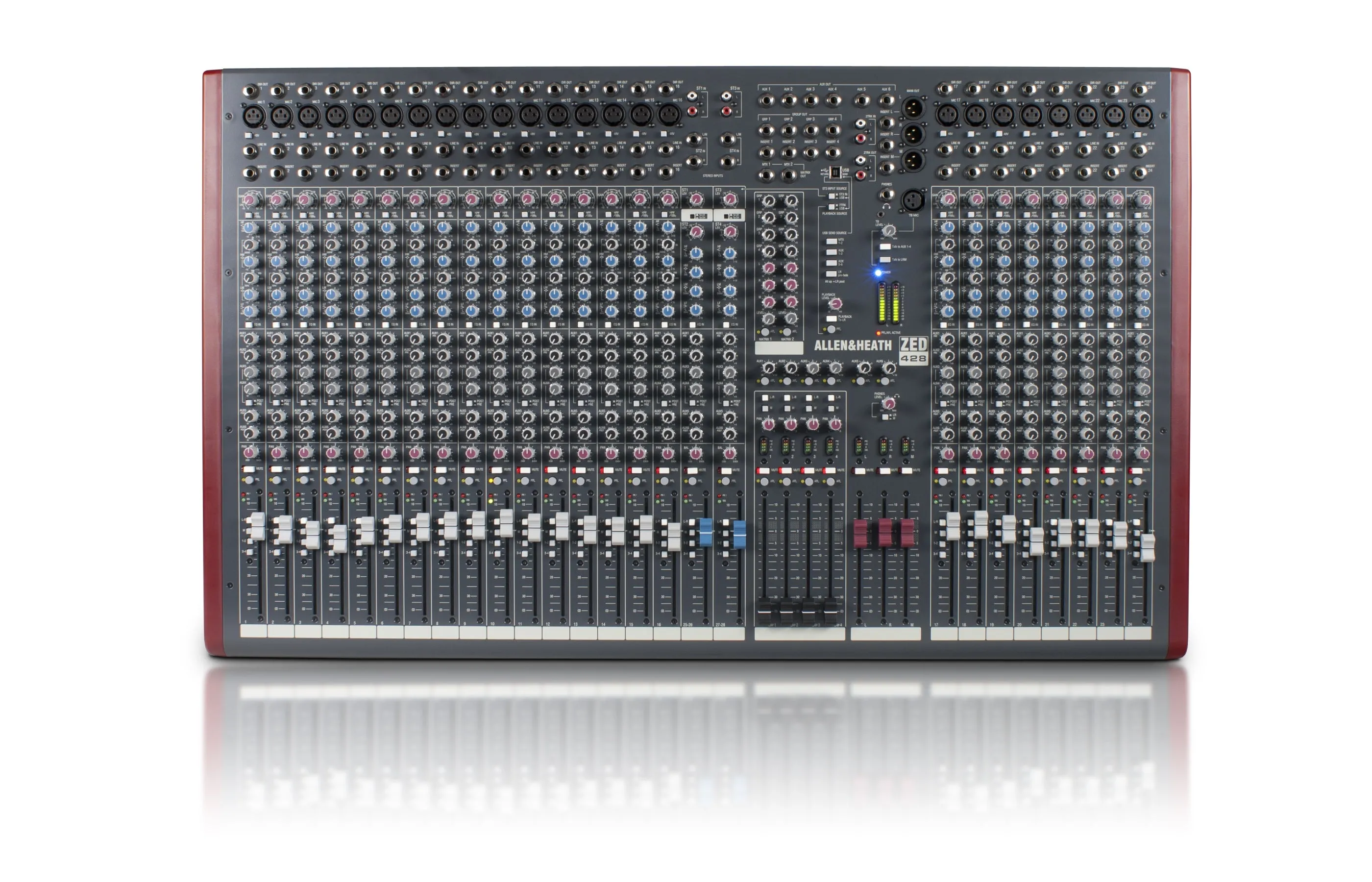 Allen & Heath ZED-428 28-Input 4-Buss Recording Mixer With USB Connection