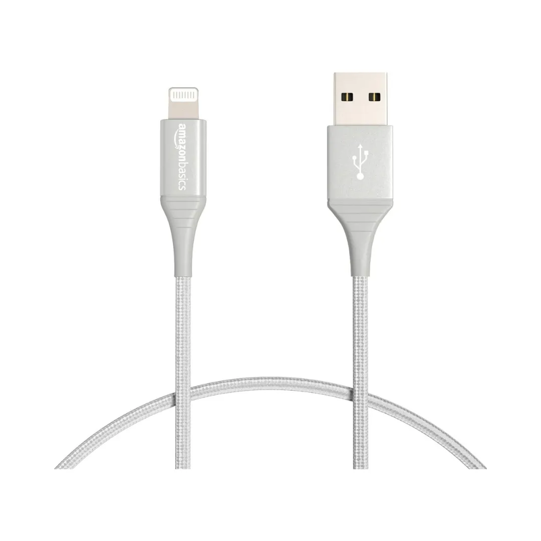 Amazon Basics iPhone Nylon Charger Cable USB-A to Lightning