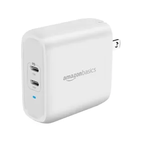 AmazonBasics 36W 2-Port USB-C Wall Charger