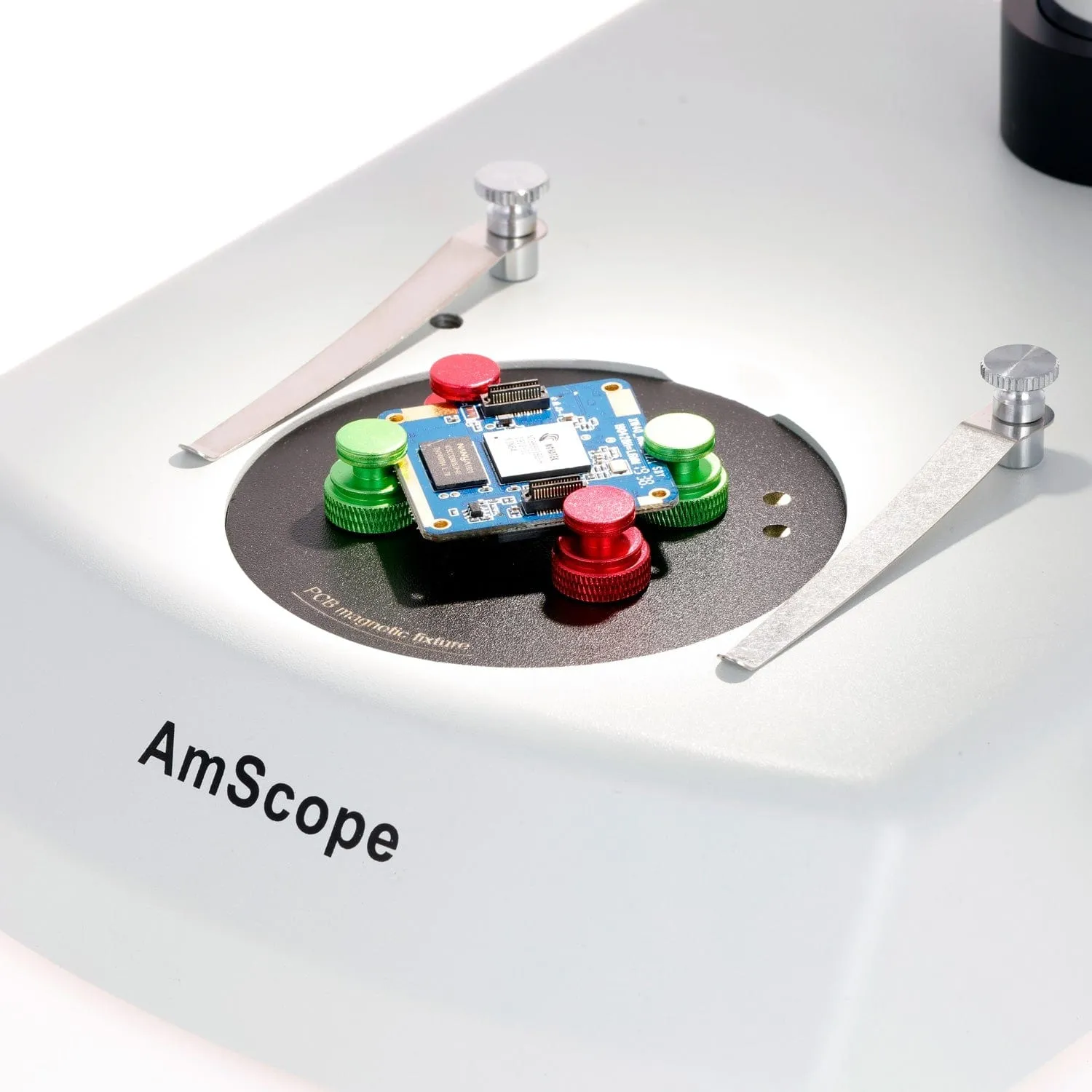 AmScope Universal Circuit Board Holder Fixture With Magnetic Pins