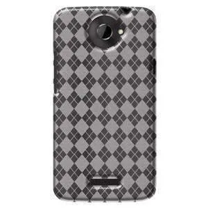 Amzer Luxe Argyle High Gloss TPU Soft Gel Skin Case - Clear