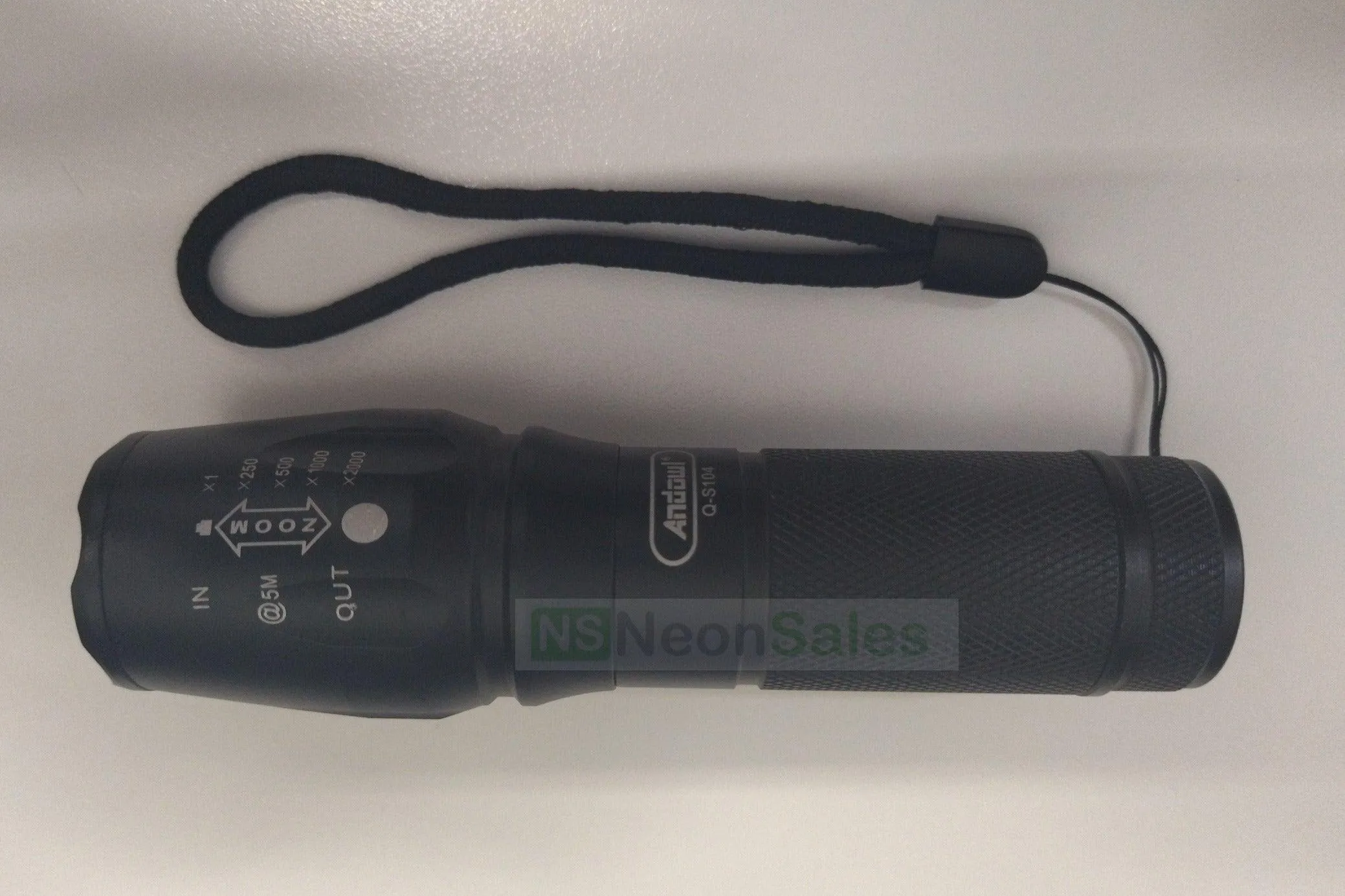 ANDOWL RECHARGEABLE GLARE FLASHLIGHT - Q-5104