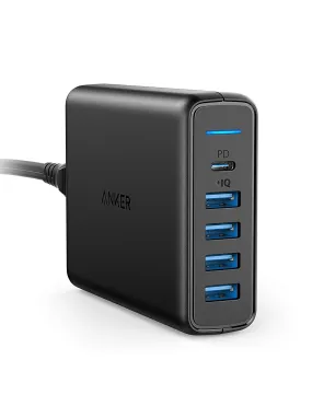 Anker 5-Port 60W Wall Charger w/ 30W USB-C Power Delivery Port