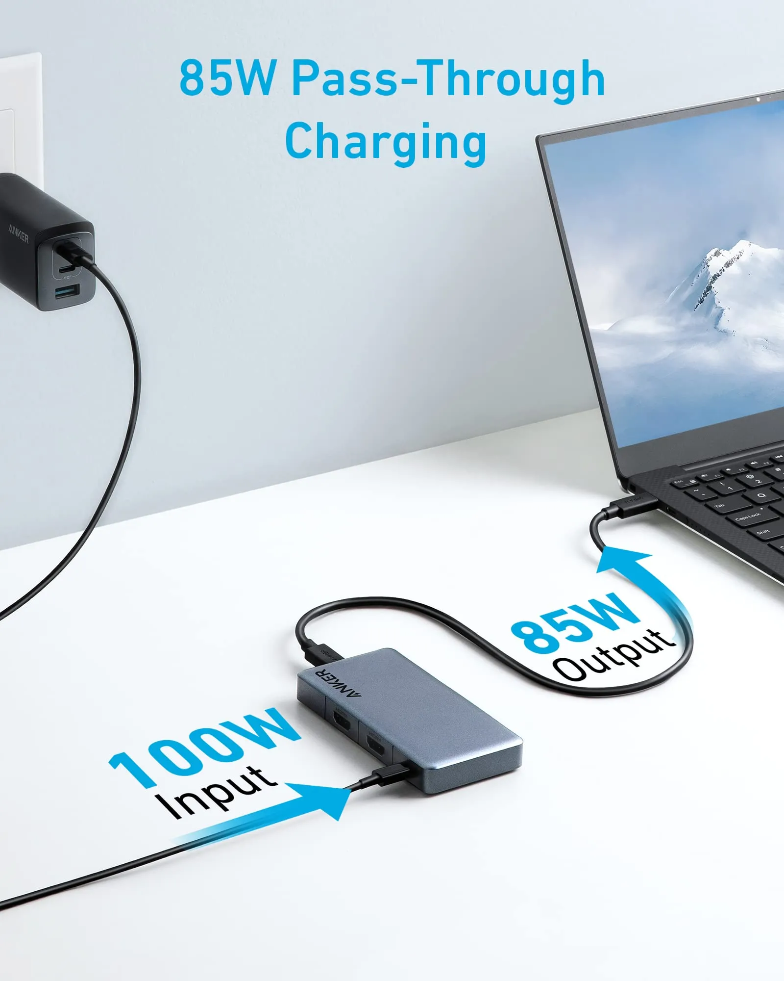 Anker <b>343</b> USB-C Hub (7-in-1, Dual 4K HDMI)