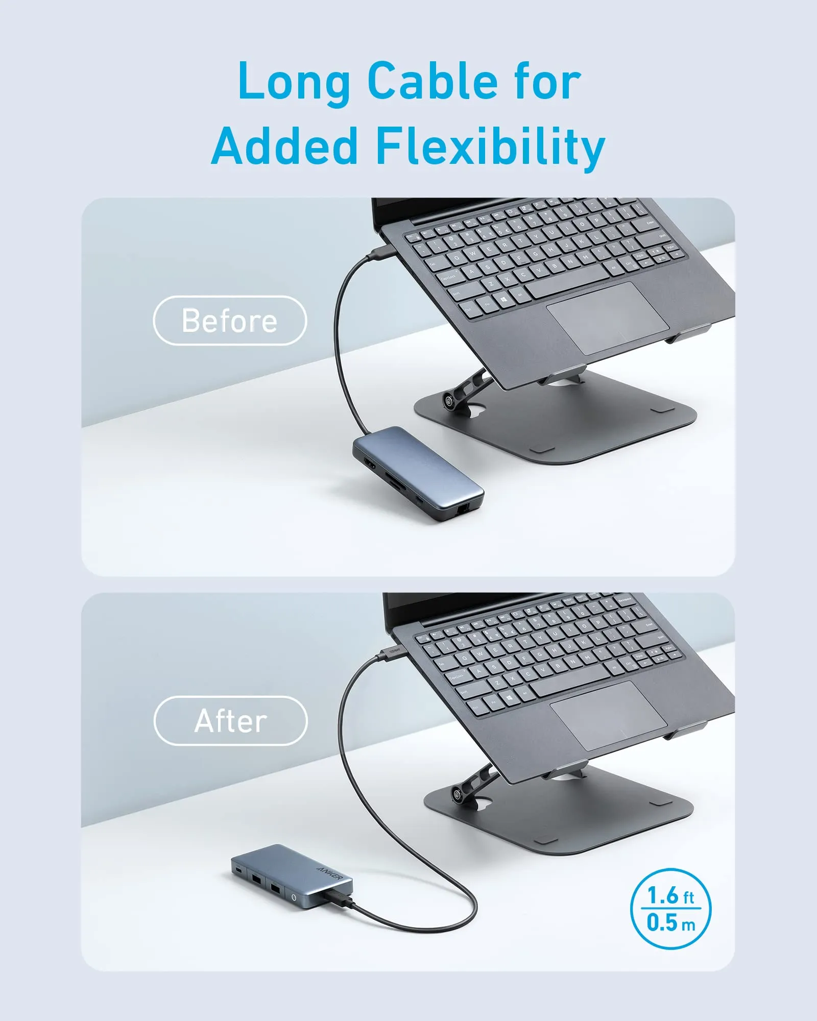 Anker <b>343</b> USB-C Hub (7-in-1, Dual 4K HDMI)