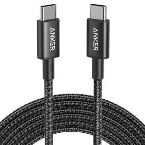 Anker New Nylon Usb-C To Usb-C 2.0 Cable 6Ft Black -194644187248