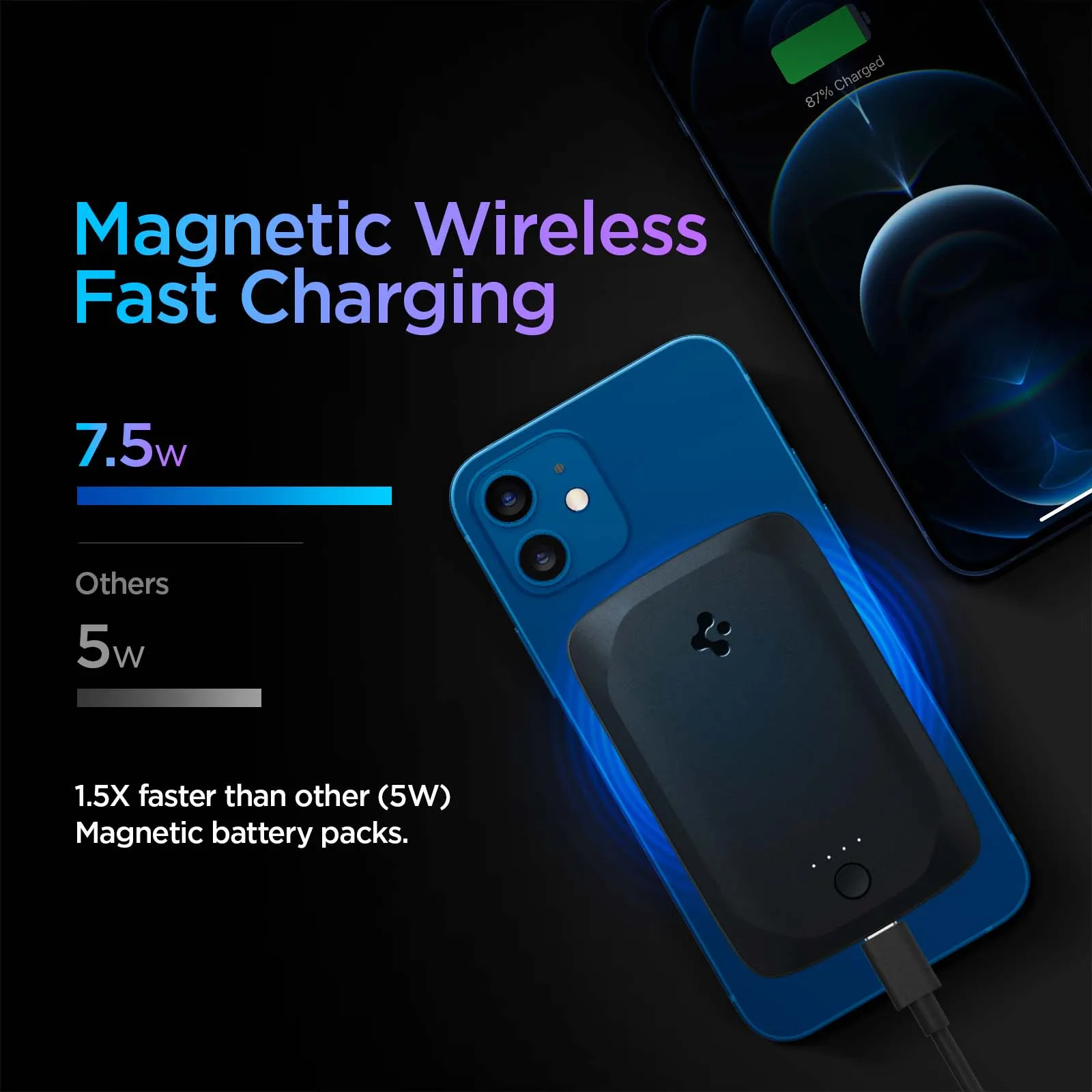 ArcHybrid 7.5W Portable Wireless Charger | PH2100 (MagFit)