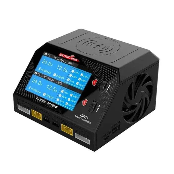 (AS-IS) UltraPower UP6  300W 16A 1-6S LiPo/LiHV Dual Channel AC/DC Smart Charger (NO CABLES)