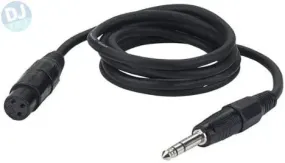 Audio cable - XLR F 3 pin Balanced to Stereo Jack - 6m