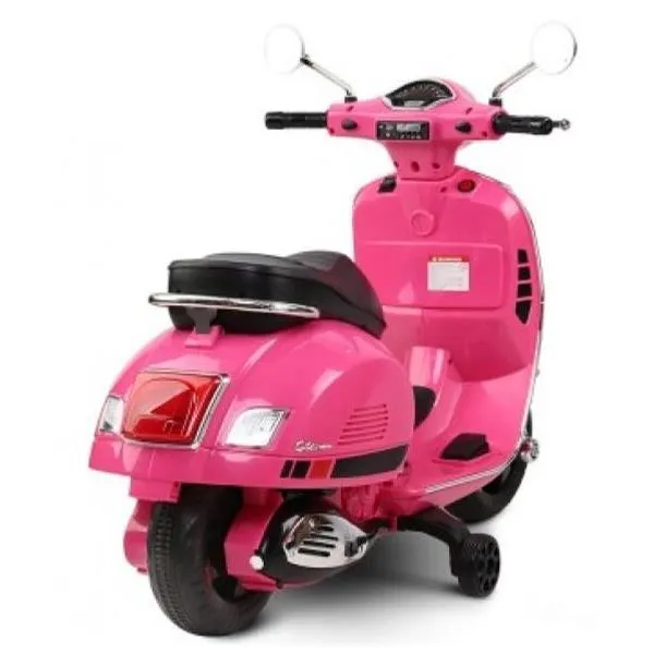 Aussie Baby Vespa Licensed 12V Kids Ride On Motorbike - Pink