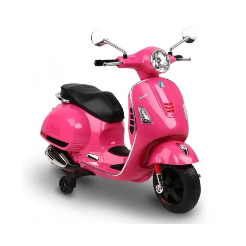 Aussie Baby Vespa Licensed 12V Kids Ride On Motorbike - Pink