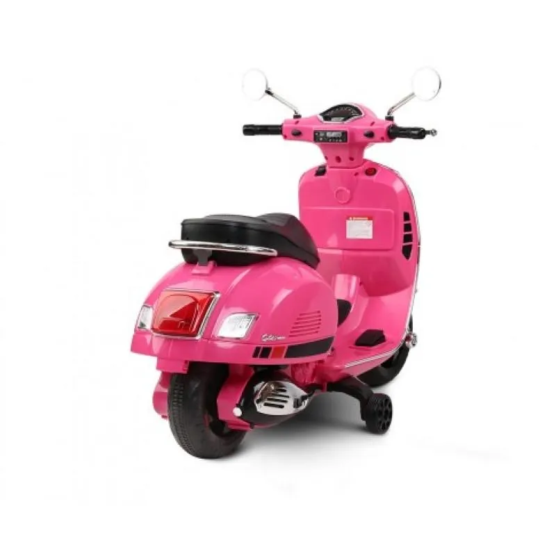 Aussie Baby Vespa Licensed 12V Kids Ride On Motorbike - Pink