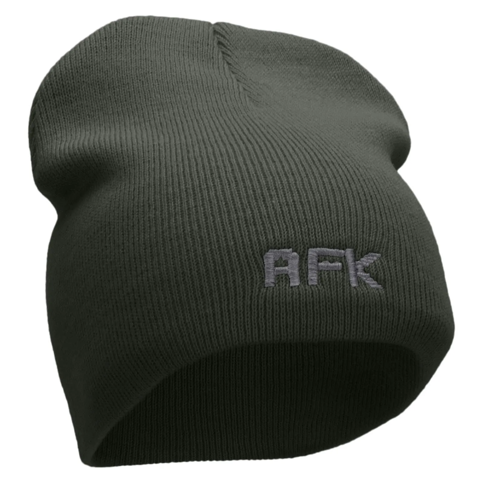 Away From Keyboard Embroidered 8 Inch Short Beanie