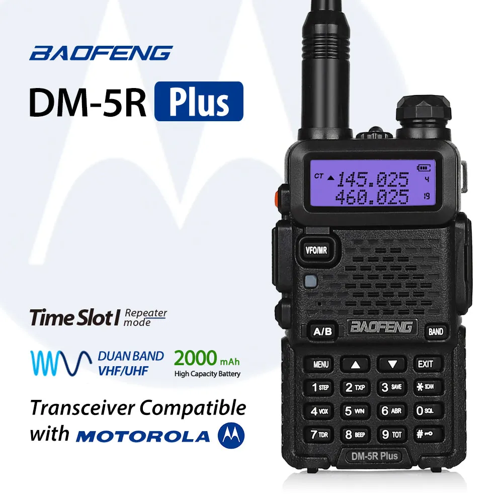 Baofeng DM-5R Plus Dual Band DMR Digital Two Way Radio [DISCONTINUED]