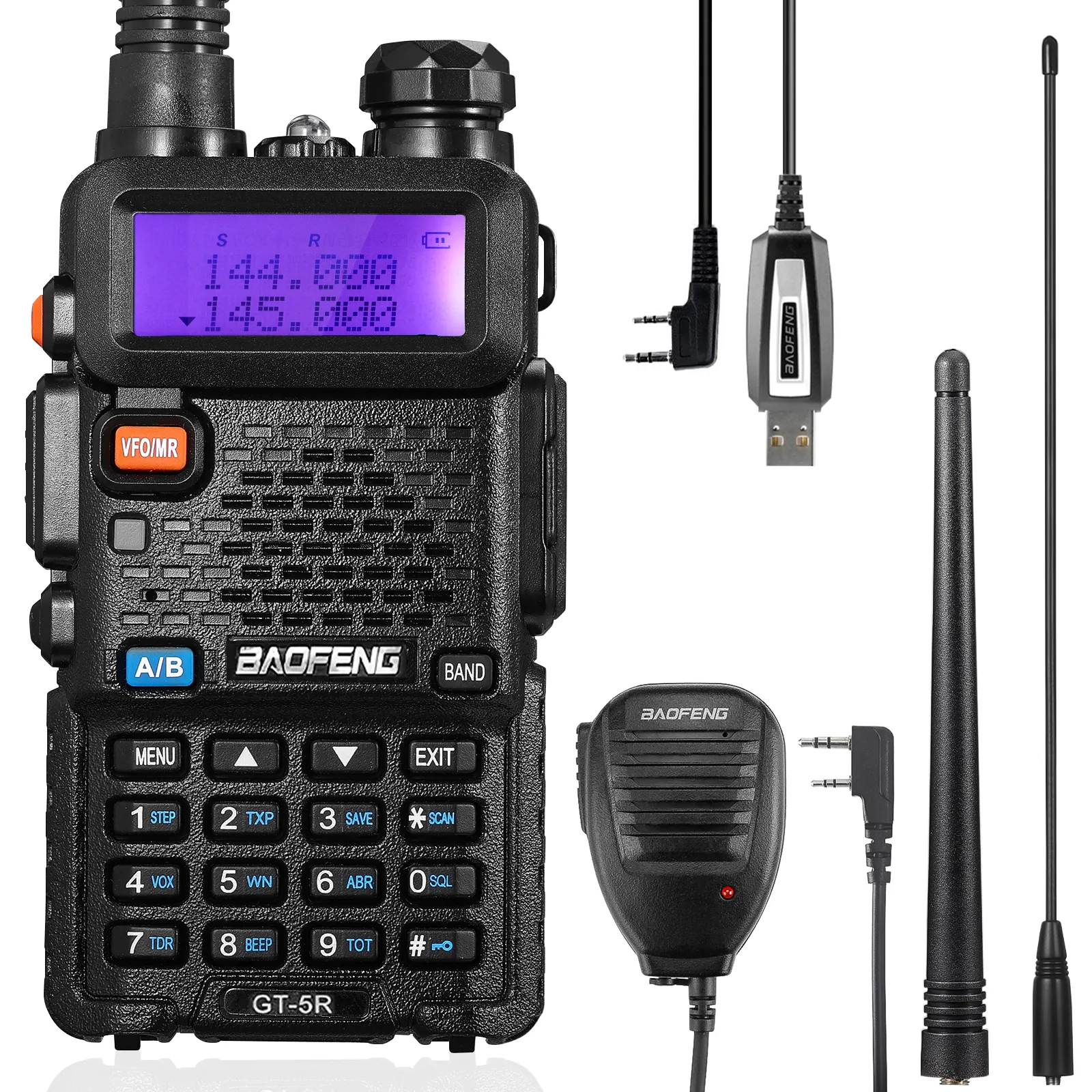 Baofeng GT-5R 5W Dual Band Radio [Upgraded Legal Version of UV-5R]