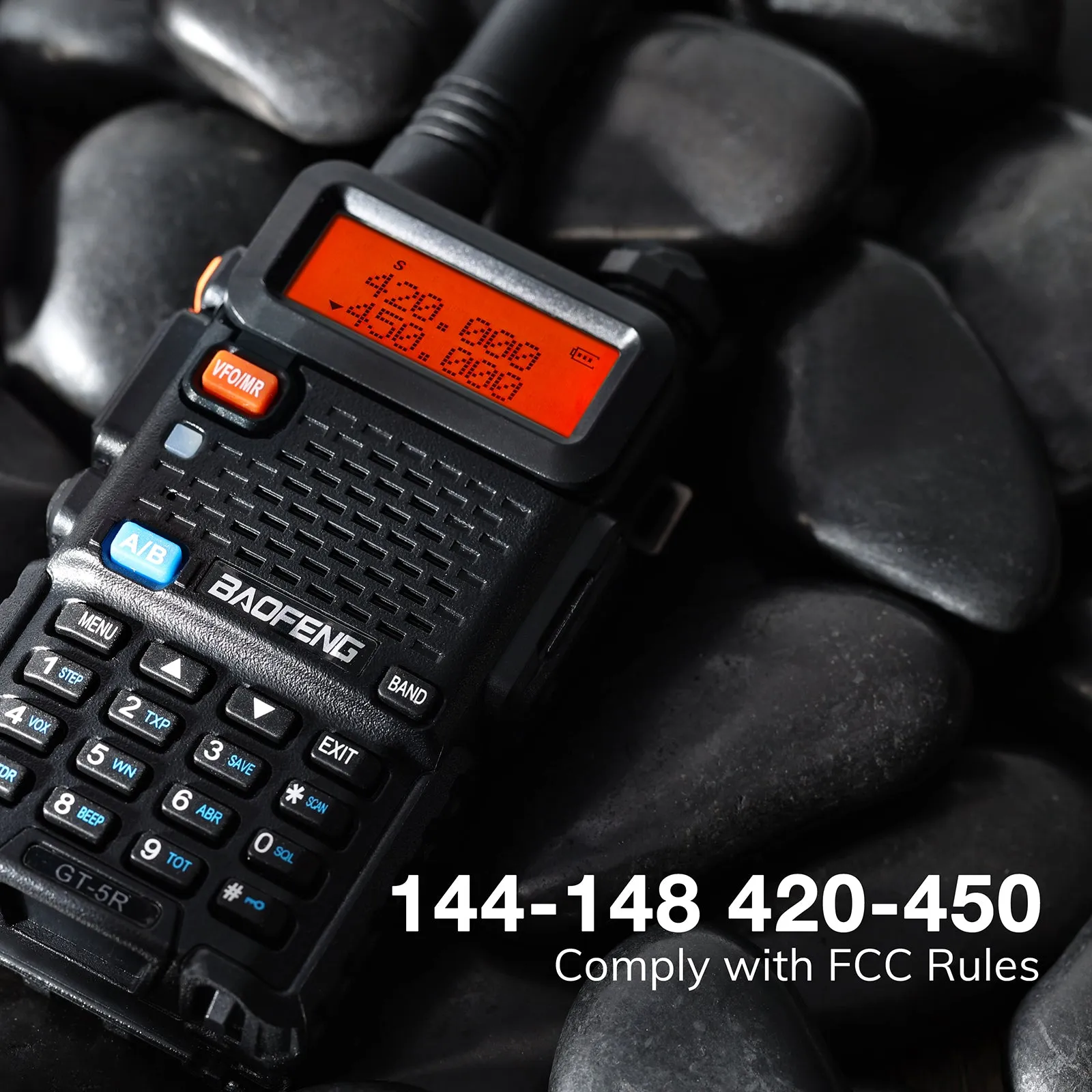 Baofeng GT-5R 5W Dual Band Radio [Upgraded Legal Version of UV-5R]