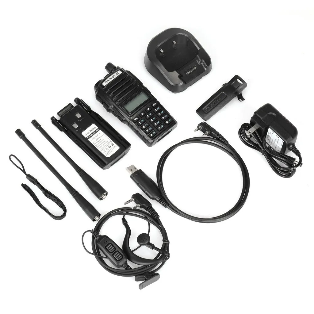 BAOFENG X RADIODDITY UV-82X3 Radio | Tri-band 1.25M | Dual PTT | 2 Antennas | with Cable [DISCONTINUED]