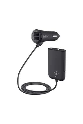 Belkin Road Rockstar 4-Port Passenger Car Charger Black