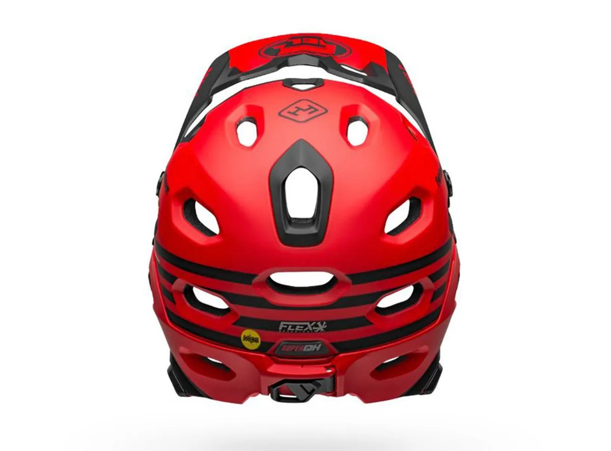 Bell Super DH Spherical Full Face Helmet - Fasthouse - Matt Red-Black