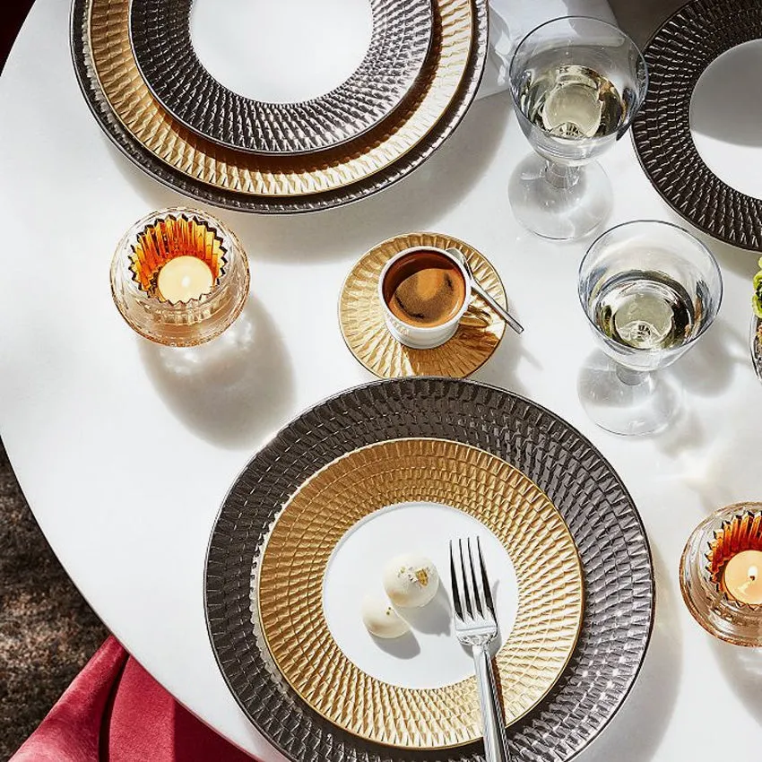 Bernardaud | Twist Platinum Service Plate