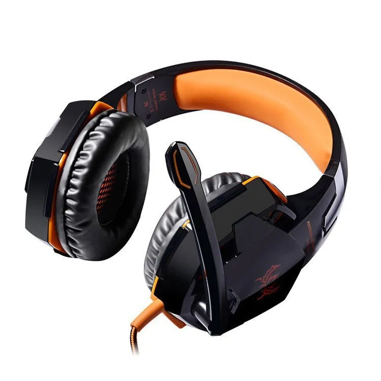 Best PC Gamer casque EACH G2000 Stereo Hifi Gaming Head Phones With Microphone Dazzle Lights Glow Game Music Headset