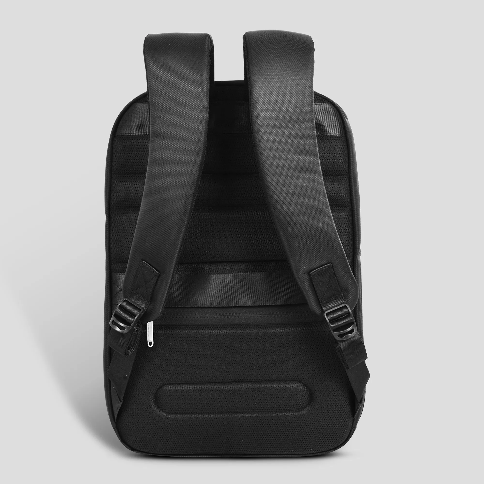 Black Casual Backpack with USB Charging Port