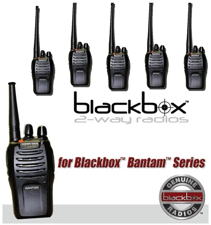 Blackbox Bantam Series VHF 5 Watt Handheld Two-Way Radio 6 Pack