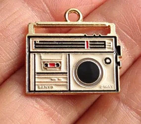 Boombox Stereo Charm Pendant