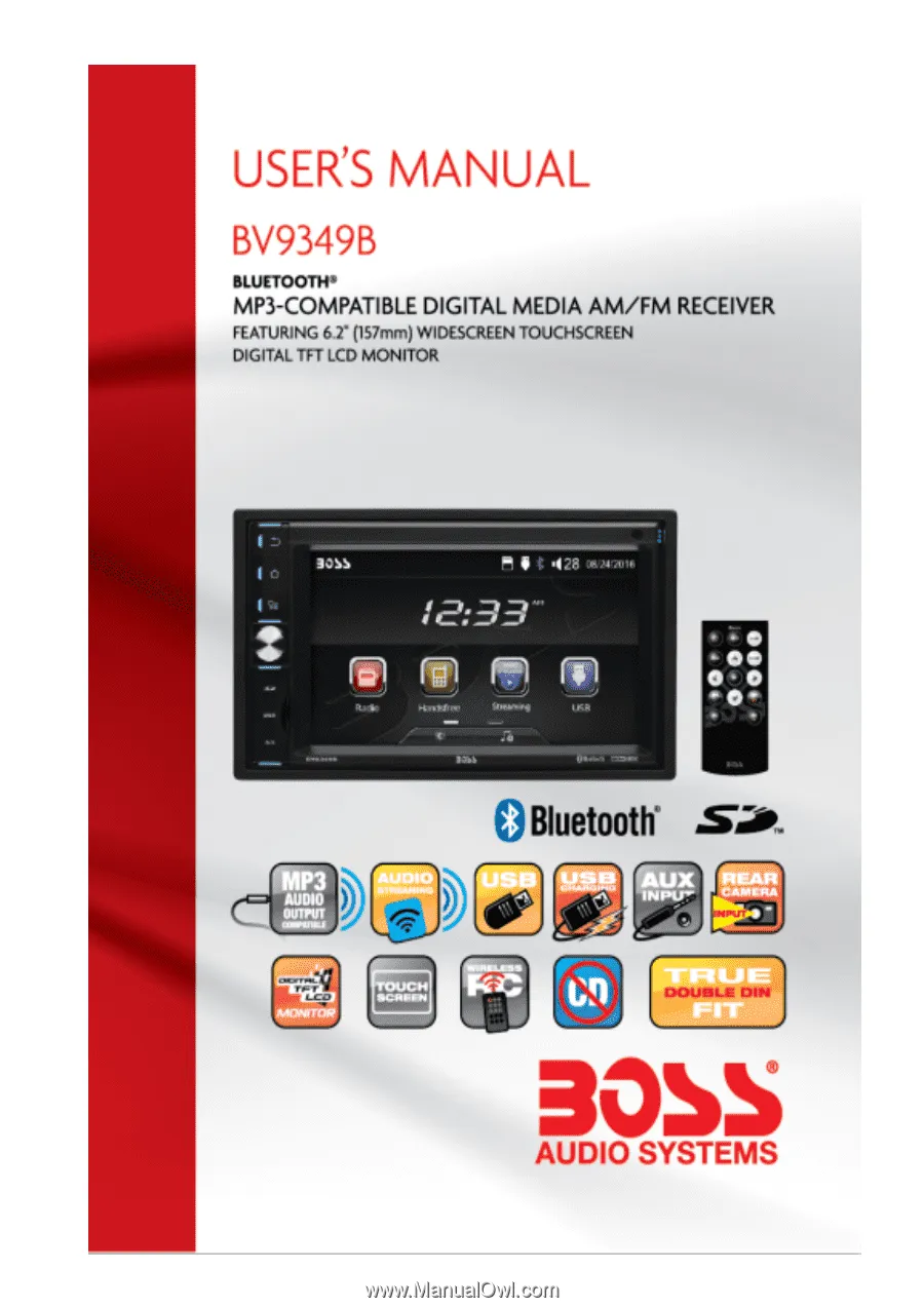 Boss Stereo Doble Din 6.2", USB, Bluetooth